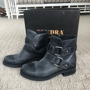 Wrap London Sendra Black Moto Boot